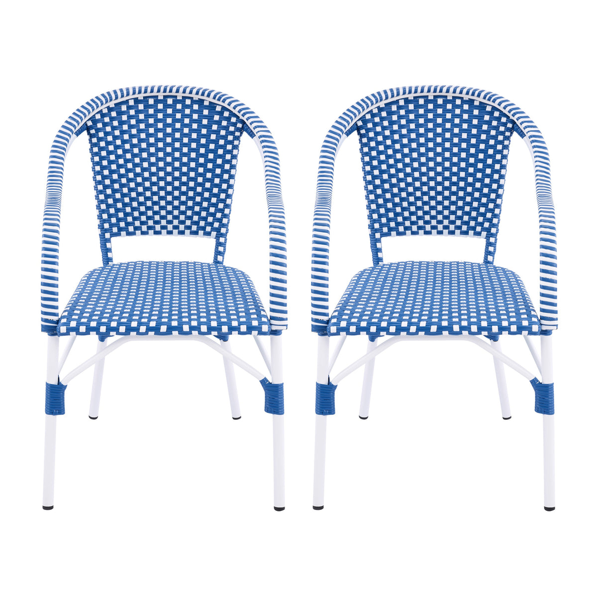Outdoor Bistro Chairs with Aluminum Frame, Set of 2, photo 3 of 10
