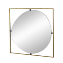 Poppy Mirror With Metal Frame Contemporary Design For Bathroom, Entryway Wall Decor by HouseOfZazla