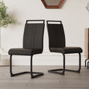 Modern Dining Chairs With High Back Upholstered Design Metal Legs by Unique Piece Furniture