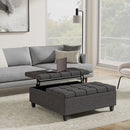Harrison - Upholstered Coffee Table Storage Ottoman by Unique Piece Furniture