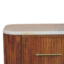 Artisan Furniture Solid Wood Aurora Marble Nightstand