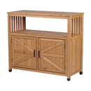 Patio Bar Table Set With Storage