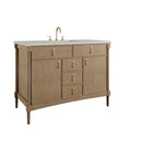James Martin Kinnsden 48" Single Bathroom Vanity, Weathered Oak