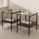 Set of 2 Rectangle End Table