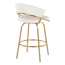 Jie - Glam Fixed Height Counter Stool (Set of 2) by HouseOfZazla