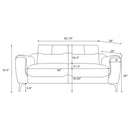 Oberle - 2 Piece Upholstered Sofa Set With Pocket Coil Seating - Charcoal by HouseOfZazla