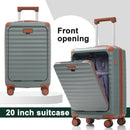 Deluxe 5-Piece Hard-Side Luggage Set with USB and TSA Security