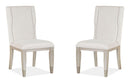 Lenox - Upholstered Host Side Chair (Set of 2) - Warm Silver
