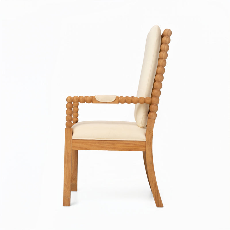 Set of 2 Rubber Wood Dining Chairs, photo 8 of 10