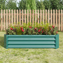 Metal Raised Garden Bed, Rectangle Raised Planter 4×2×1ft by HouseOfZazla