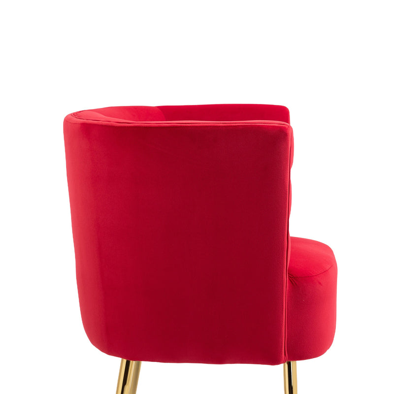 Accent Chair, leisure single chair with Golden feet