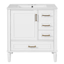 Traditional Bathroom Vanity Set With Soft Close Doors
