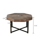 Wood Octagonal Vintage Patchwork Coffee Table by HouseOfZazla