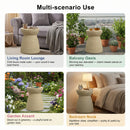 Simulated Rattan MGO Side Table – Versatile Indoor & Outdoor Accent
