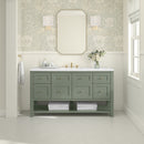 James Martin Breckenridge 60" Single Bathroom Vanity, Smokey Celadon