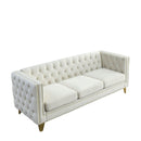 Modern Sofa With Button Tufting, Upholstered Couch For Living Room by HouseOfZazla