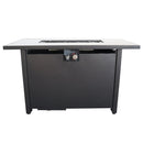 Outdoor Fire Pit Table With Lid - Black by HouseOfZazla