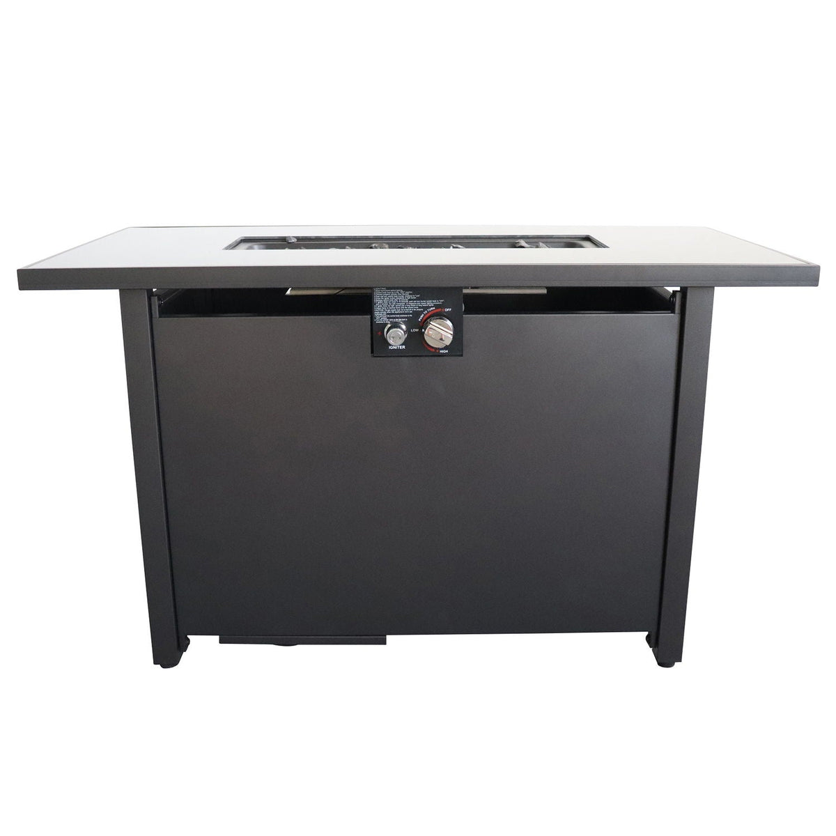 Outdoor Fire Pit Table With Lid - Black, photo 5 of 6