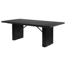 Houston - Rectangular Double Dining Table Top - Black by HouseOfZazla