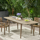 Placidity Outdoor Expandable Dining Table with Slatted Tabletop and Tapered Legs by HouseOfZazla