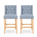 Vienna Contemporary Fabric Tufted & Wingback Counter Stools (Set of 2) by HouseOfZazla