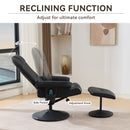 360° Swivel Reclining Chair With Wrapped Base, 5 Point Vibration Massage by HouseOfZazla