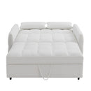 Loveseat Sofa Pull-Out Bed With Adjustable Backrest, 3 USB Ports And 2 Lumbar Pillows For Living Room by HouseOfZazla