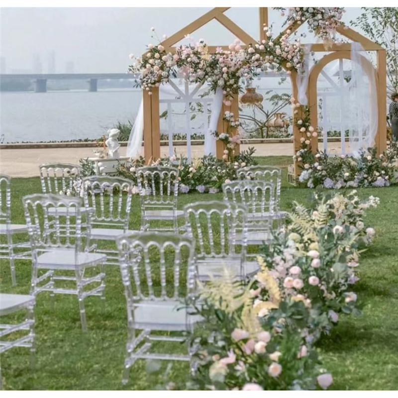 SIMPLE AND BEAUTIFUL TRANSPARENT BAMBOO CHAIR WEDDING PARTY CAN BE APPLIED TMSGY-4.