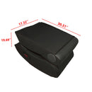 Foldable Gaming Chair With Onboard Speakers, LED Strip Lighting, Bluetooth, Vibration Massage, USB Charging Port - Black by HouseOfZazla