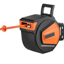 Retractable Air Hose Reel, 3/8 in x 50 ft Hybrid Air Hose by HouseOfZazla