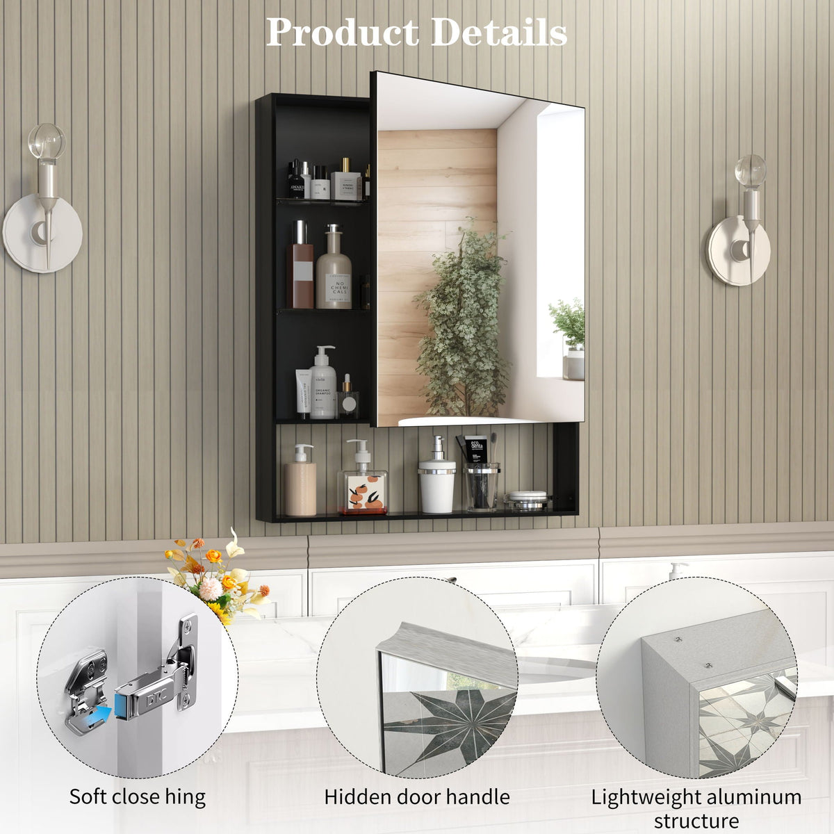 Medicine Cabinet With Mirror For Bathroom, photo 8 of 8