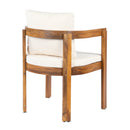 7 Pieces Acacia Wood Outdoor Dining Set with Cream Cushions by HouseOfZazla