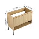 Freestanding Bathroom Vanity & Soft Close Cabinet Doors by HouseOfZazla