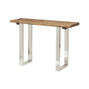 Rustic Glam Console Table With Reclaimed Wood And Iron Frame - Natural by HouseOfZazla
