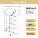 Framed Glass Shower Screen - Matte Black by HouseOfZazla