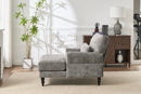 Modern Grey Upholstered Chaise Lounge Sofa Recliner by HouseOfZazla