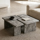 Modular Concrete Coffee Table Set of 2