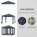 Outsunny 10' x 10' Pop Up Canopy Tent with Netting by HouseOfZazla