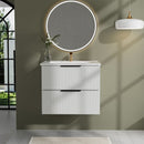 Modern Wall Mounted Floating Bathroom Vanity With Sink And Drawers