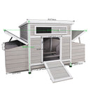 Large Chicken Coop Outdoor Hen House & Dual Nesting Boxes by HouseOfZazla