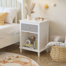 Nightstand With 1 Drawer and 1 Shelf
