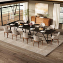 Rectangular Dining Table For 6 - 8 People - Black by HouseOfZazla