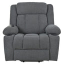 Power Lift Recliner Chair With Extended Footrest, Remote Control, Cup Holders, And Side Pockets by HouseOfZazla