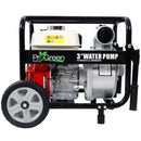 Honda - Gx160 Engine Water Pump 3" 264Gpm With Accessories Kit And Handle Wheel Kit - Black / Red