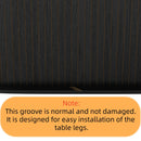 55.11'-70.86' Extendable Dining Table with Striped Legs