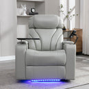 Power Motion Recliner Electric Power Recliner With USB Charging Port, Hidden Arm Storage, Convenient Cup Holder And tooth Speaker by HouseOfZazla