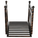 Outsunny 3.3' Metal Arch Zen Garden Bridge with Safety Siderails by HouseOfZazla