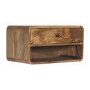 Curve Upper Slot Floating Nightstand by Unique Piece Furniture