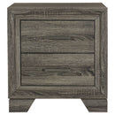 Funston - 2 Drawer Nightstand - Brown Oak
