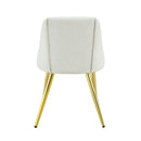 Gaines - Synthetic Leather Side Chair (Set of 2) - White by HouseOfZazla